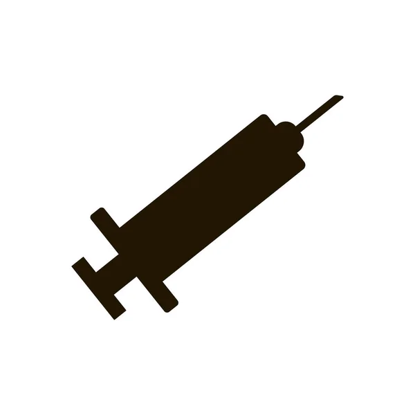 Syringe for injections icon in trendy flat style isolated on white background. Eps 10. — Stock Vector