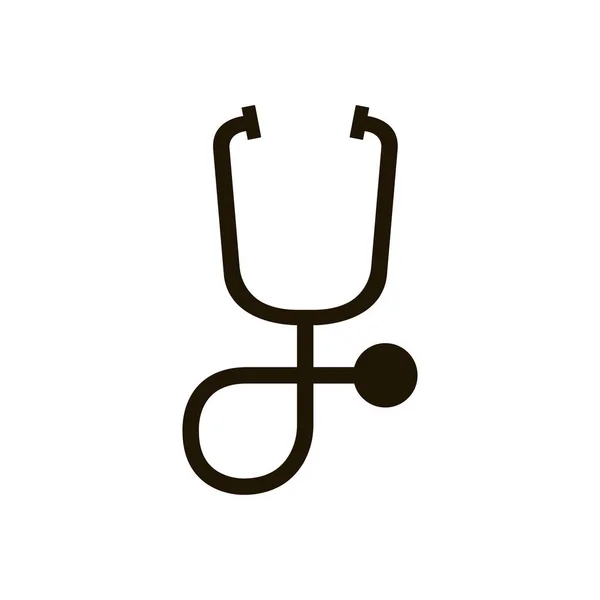 Stethoscope icon in trendy flat style isolated on white background. Eps 10. — Stock Vector