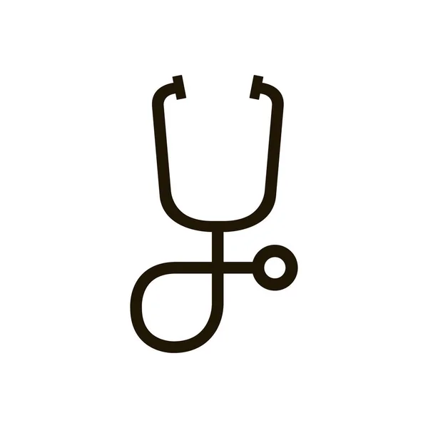 Stethoscoop icoon in trendy platte stijl geïsoleerd op witte achtergrond. Eps 10. — Stockvector