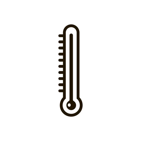 Thermometer voor het meten van temperatuur icoon in trendy platte stijl geïsoleerd. Illustratie eps 10. — Stockvector