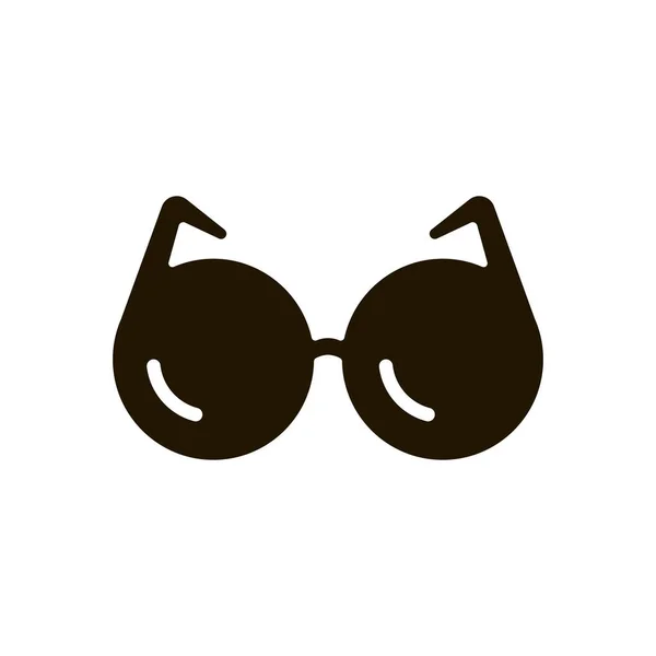 Icono de gafas en estilo plano de moda aislado. Ilustración eps 10 . — Vector de stock