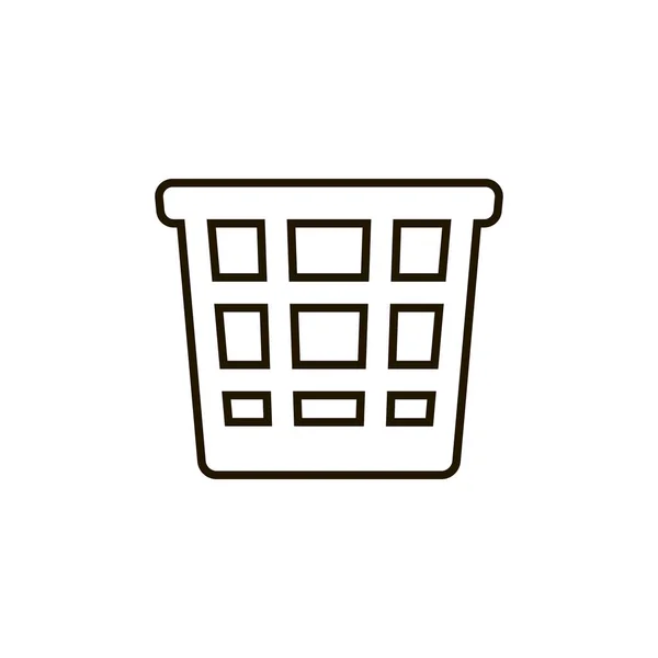 Icône poubelle dans un style plat à la mode isolé. Illustration eps 10 . — Image vectorielle