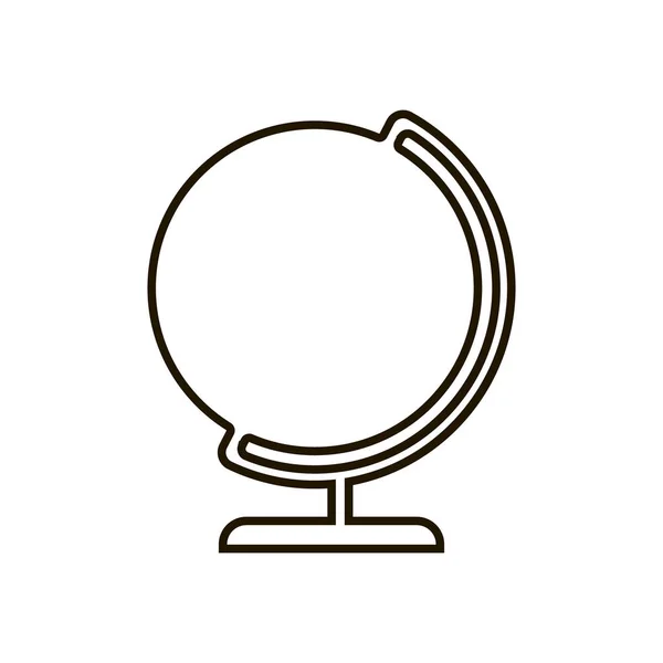 Globus-Ikone im trendigen flachen Stil isoliert. Abbildung Folge 10. — Stockvektor
