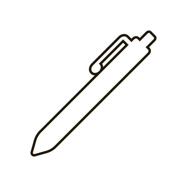 Pen for Writing Icon on white background (англійською). Плаский стиль для графічного дизайну, веб-сайт. ЕПС 10. — стоковий вектор