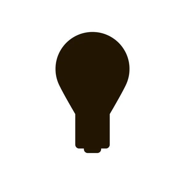 Light bulb icon on white background. Illustration eps 10. — Stock Vector