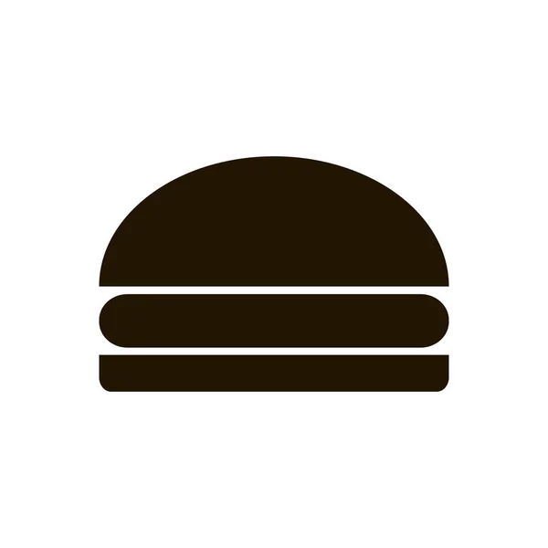 Hambúrguer ícone de hambúrguer no fundo branco. Ilustração eps 10 . — Vetor de Stock