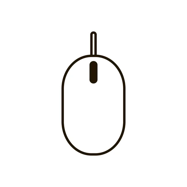 白い背景にコンピュータのマウスアイコン。イラスト編10. — ストックベクタ