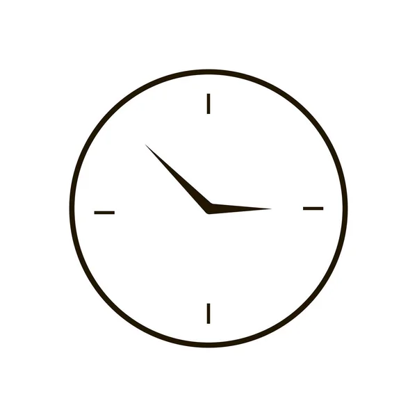 Icône horloge sur fond blanc. Illustration eps 10 . — Image vectorielle