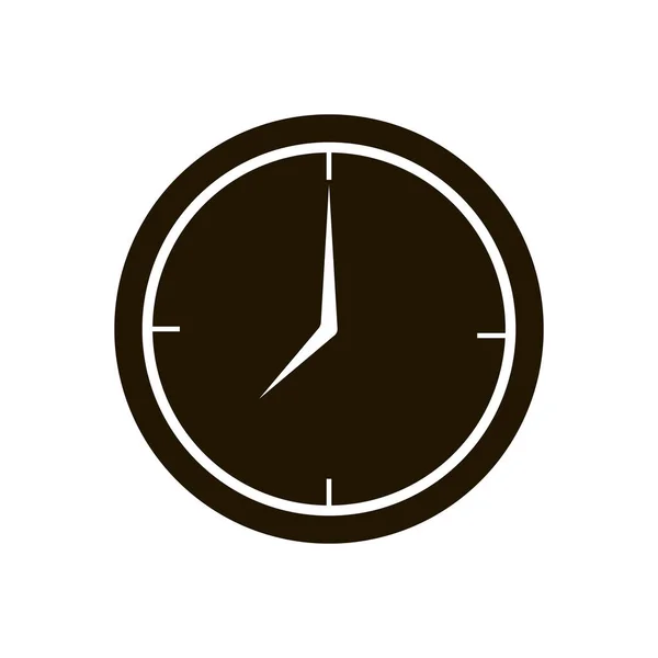 Icône horloge sur fond blanc. Illustration eps 10 . — Image vectorielle