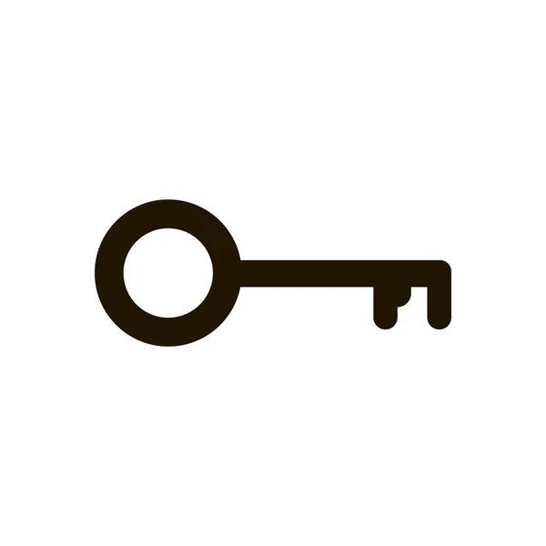 Ключевая икона в триумфальном плоском стиле изолирована. Eps 10 . — стоковый вектор