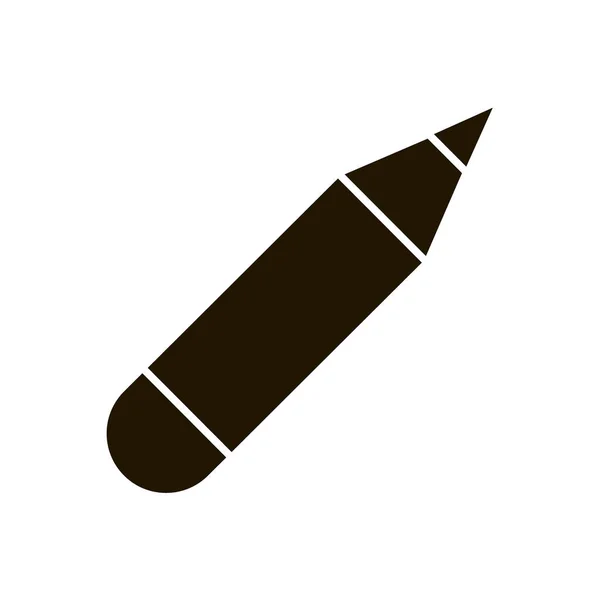평범 한 지우개 모양의 연필 아이콘은 유행하는 평평 한 모양으로 따로 떨어져 있다. Eps 10. — 스톡 벡터