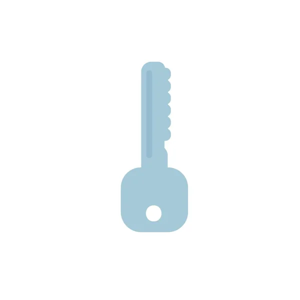 Icono clave aislado sobre fondo blanco. Estilo plano de moda para el diseño gráfico, sitio web. Ilustración vectorial EPS 10 — Vector de stock
