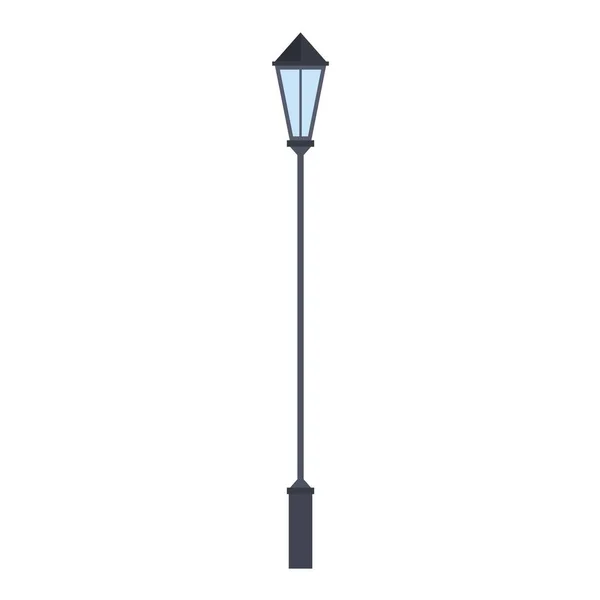 Streetlight lampstolpe på vit bakgrund. Vektor illustration i trendig platt stil. EPS 10 — Stock vektor