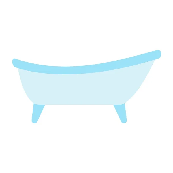 白色背景的浴缸。矢量插图在流行的平面风格。EPS 10 — 图库矢量图片