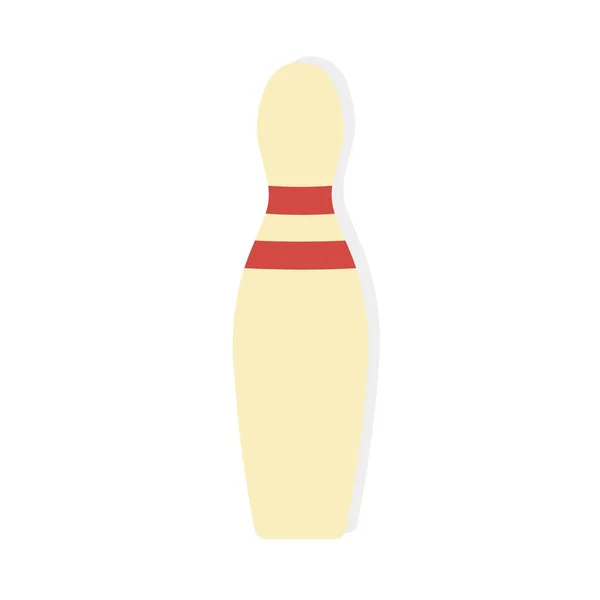 Bowling Pin em fundo branco. Ilustração vetorial em estilo plano moderno. EPS 10 . —  Vetores de Stock