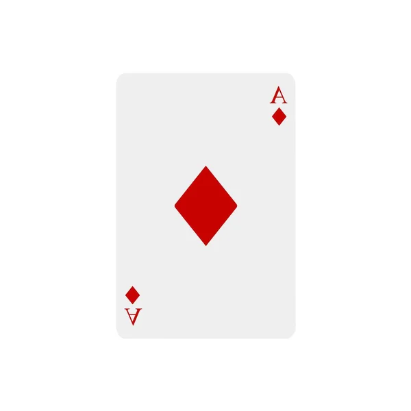 Spielkarten auf weißem Hintergrund. Gewinnende Casino Poker Hand. Vektorillustration im trendigen flachen Stil. EPS 10. — Stockvektor