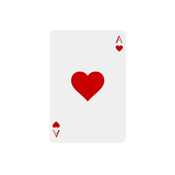 Jugando a las cartas sobre fondo blanco. Ganar mano de póquer casino. Ilustración vectorial en estilo plano de moda. EPS 10 . — Archivo Imágenes Vectoriales