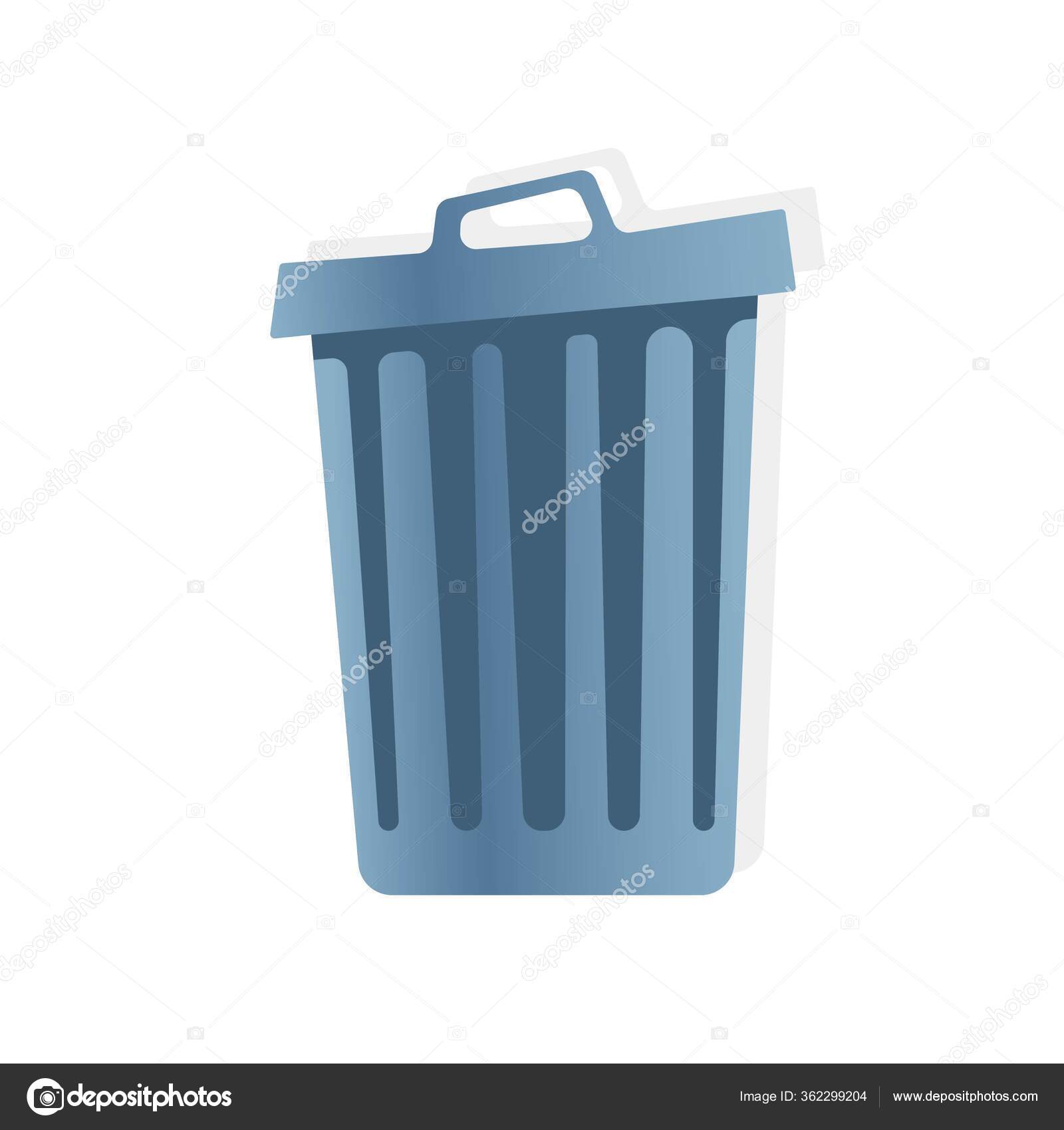 Trash Can On White Background Vector Illustration In Trendy Flat Style Eps 10 Vector Image By C Vectorlaboratory Vector Stock Trash Can On White Background Vector Illustration In Trendy Flat Style Eps 10 Vector Image By C Vectorlaboratory Vector Stock