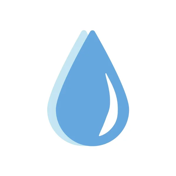 Vatten droppe ikon isolerad på vit bakgrund. Trendig platt stil för grafisk design, hemsida. Vektorillustration EPS 10 — Stock vektor