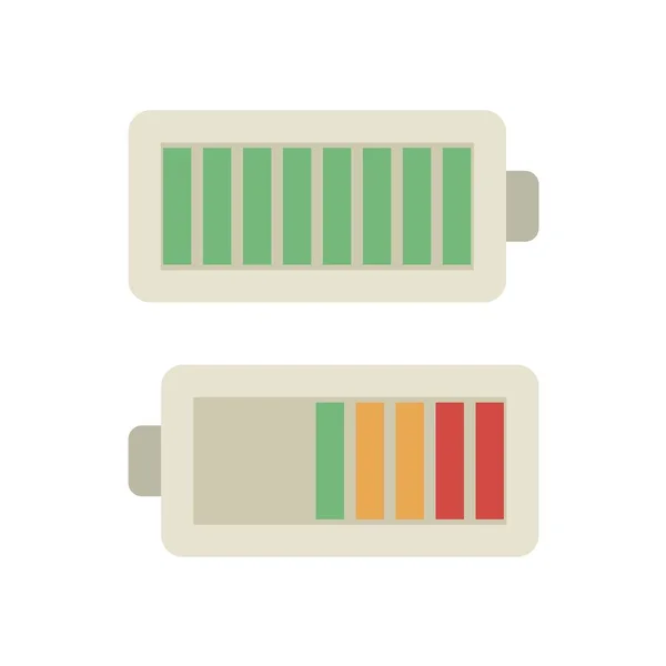Icône de charge de batterie sur fond blanc. Illustration vectorielle dans un style plat tendance. SPE 10 — Image vectorielle