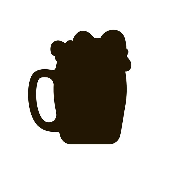 Icono de vaso de cerveza aislado sobre fondo blanco. Estilo plano de moda para el diseño gráfico, sitio web. Ilustración vectorial EPS 10 — Archivo Imágenes Vectoriales