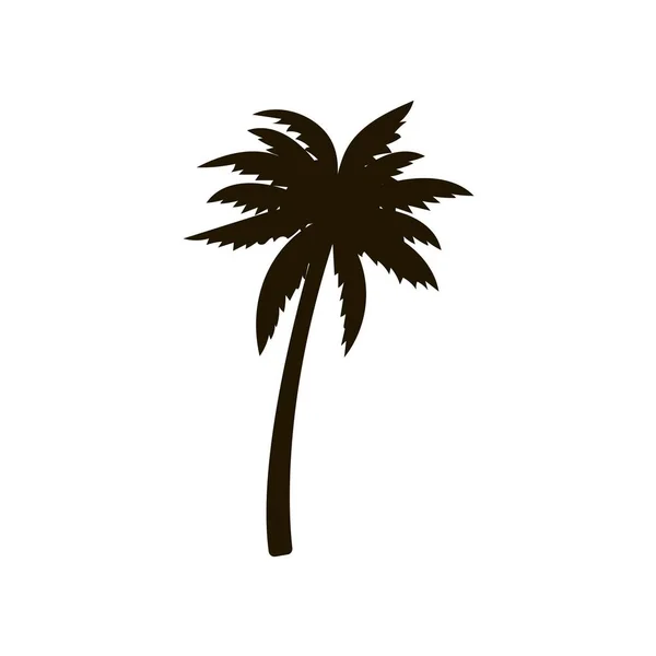 Значок пальмы на белом фоне. Векторная иллюстрация в модном плоском стиле. EPS 10 . — стоковый вектор