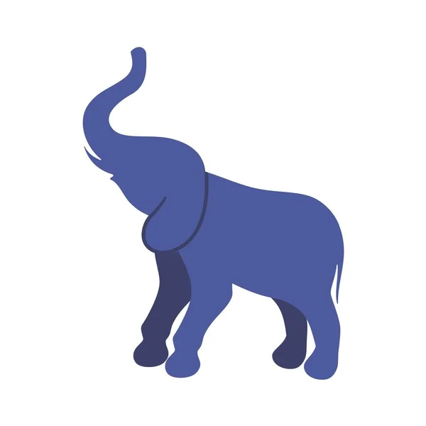 Ícone de elefante isolado no fundo branco. Estilo liso na moda para design gráfico, web-site. Ilustração vetorial EPS 10 —  Vetores de Stock