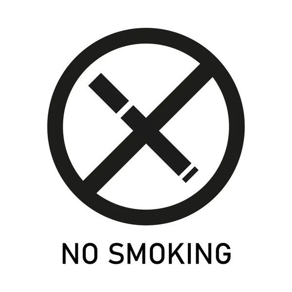 No smoking sign in trendy flat style isolated. Cigarette symbol icon. EPS 10. — Stock Vector