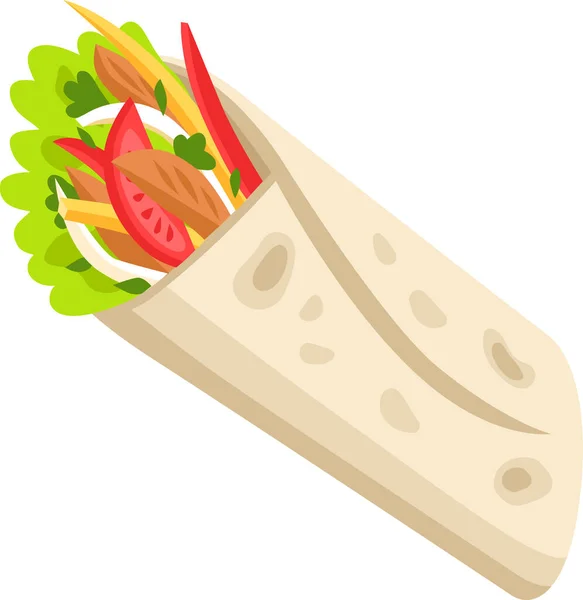 Sándwich. Submarino de albóndigas, envoltura y jamón tradicional y queso en tostadas. Vector clip arte ilustración conjunto . — Vector de stock