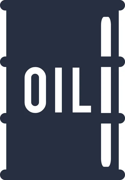 Icono de vector de petróleo barril aislado estilo plano. Buen concepto para web y otros . — Archivo Imágenes Vectoriales