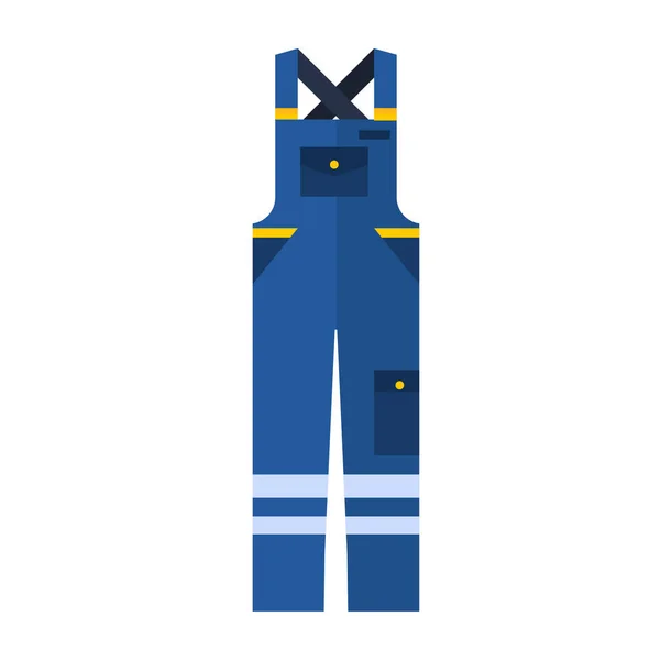 Overalls flache Ikone. Vektorillustration. — Stockvektor