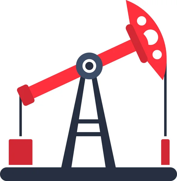 Concept vectoriel icône plate-forme pétrolière . — Image vectorielle