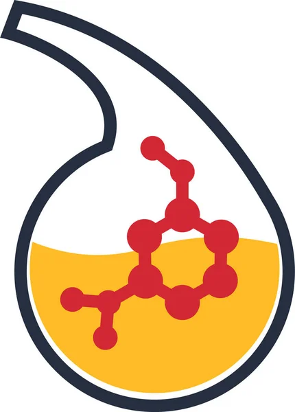 Benzene απομονωμένη εικόνα σε λευκό φόντο, βιομηχανία πετρελαίου. EPS 10 — Διανυσματικό Αρχείο