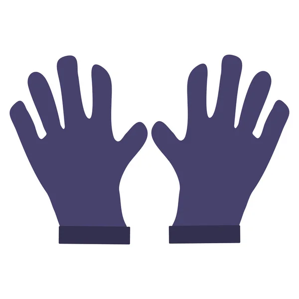 İnşaat eldivenleri ikonu. Bulaşık ve dezenfeksiyon için kullan. — Stok Vektör