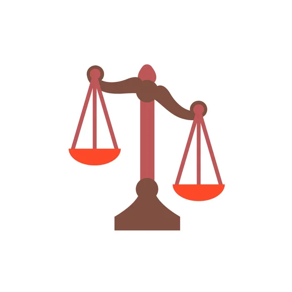 Scales Justice ikon. Divatos lapos stílus grafikai tervezéshez, weboldal. Készletvektor-illusztráció. — Stock Vector