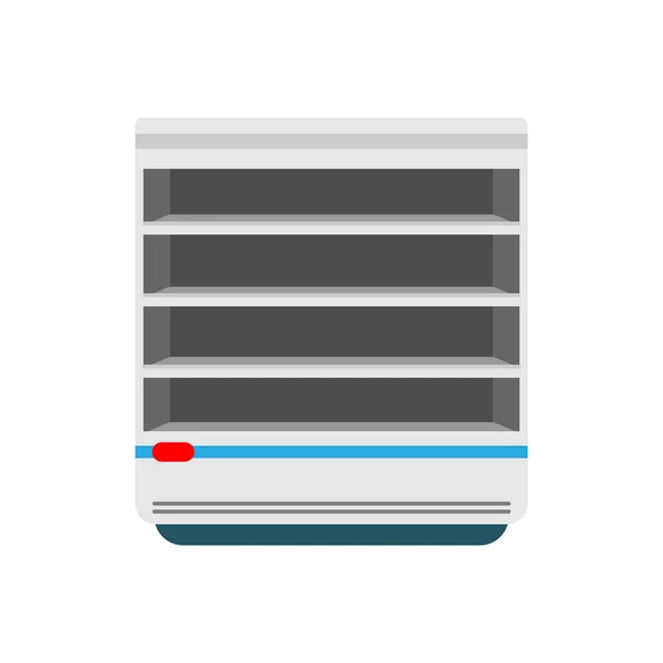 Refrigerador Heladera Congelador sobre fondo blanco. Ilustración de stock . — Vector de stock