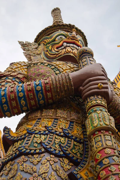 Bangkok Tailandia Enero 2016 Gran Guerrero Colorido Del Gran Palacio — Foto de Stock