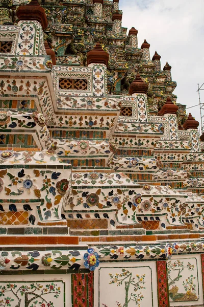 Bangkok Tailandia Enero 2016 Wat Arun Templo Bangkok Proceso Restauración — Foto de Stock