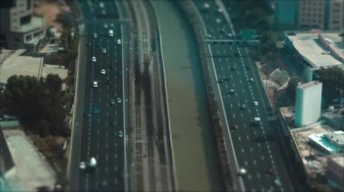 Şehir tel aviv trafik görünümünü