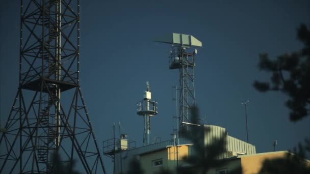 Антени радіолокаційних багатоборстві — стокове відео