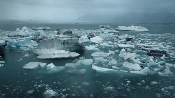 Icebergs em Islândia — Vídeo de Stock