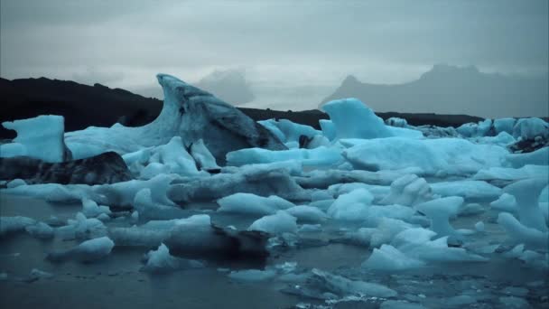 アイスランドの氷山 — ストック動画