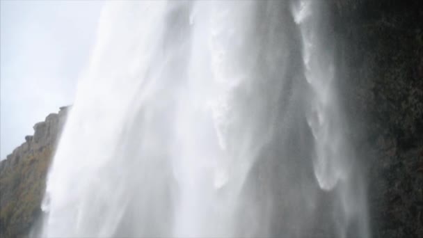 Giant waterfall in slow motion — Stock Video