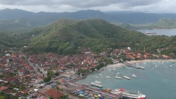 Паданг бай порт бали индон — стоковое видео