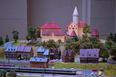 Budapeşte, Macaristan - 25 Haziran 2019: Miniversum dünyanın en büyük minyatür sergilerinden biri, Budapeşte 'deyken ziyaret edilmesi gereken ilk 10 yer. 