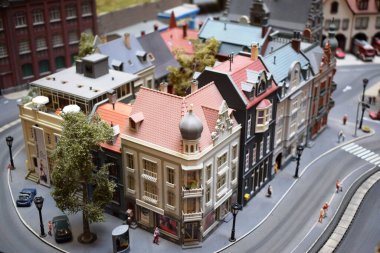 Budapeşte, Macaristan - 25 Haziran 2019: Miniversum dünyanın en büyük minyatür sergilerinden biri, Budapeşte 'deyken ziyaret edilmesi gereken ilk 10 yer. 