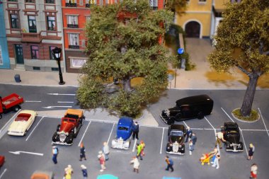 Budapeşte, Macaristan - 25 Haziran 2019: Miniversum dünyanın en büyük minyatür sergilerinden biri, Budapeşte 'deyken ziyaret edilmesi gereken ilk 10 yer. 