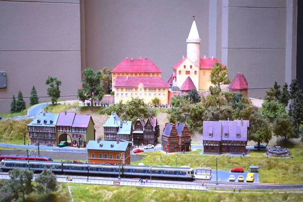 Budapeşte, Macaristan - 25 Haziran 2019: Miniversum dünyanın en büyük minyatür sergilerinden biri, Budapeşte 'deyken ziyaret edilmesi gereken ilk 10 yer. 