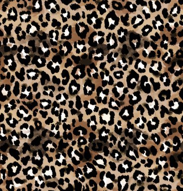 Kusursuz siyah benekli sahte leopar derisi deseni
