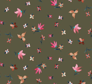 Çiçeklerle renksiz, parlak desenler çizilmiş. 